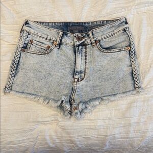 Kendall & Kylie High-Rise Blue Denim Shorts